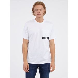 Bílé pánské tričko BOSS obraz