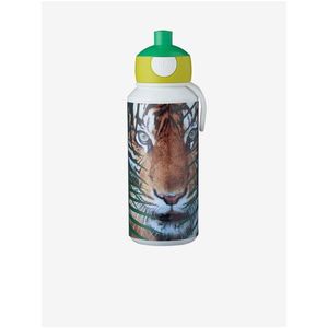 Bílá dětská láhev s motivem tygra Mepal Animal Planet Tiger 400 ml obraz