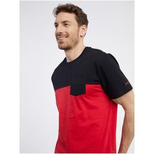 Černo-červené pánské tričko SAM 73 Sirius obraz