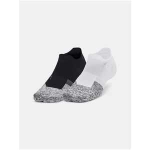Sada dvou párů pánských ponožek v černé a bílé barvě Under Armour obraz