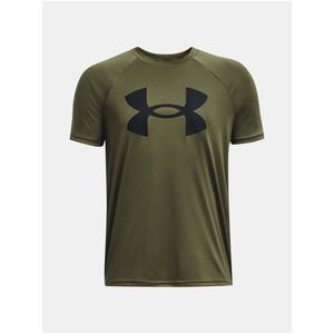Khaki sportovní tričko Under Armour UA Tech Big Logo SS obraz