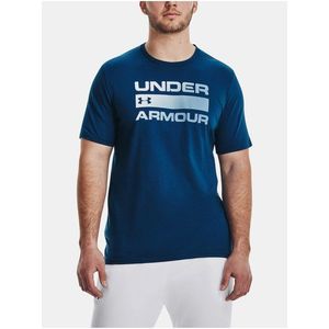 Modré pánské sportovní tričko Under Armour Wordmark obraz