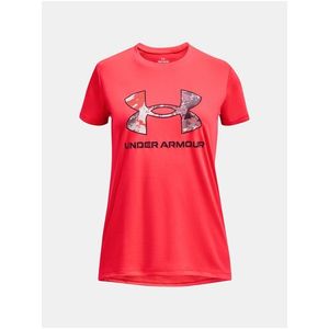 Červené sportovní tričko Under Armour UA Tech Print BL SSC obraz