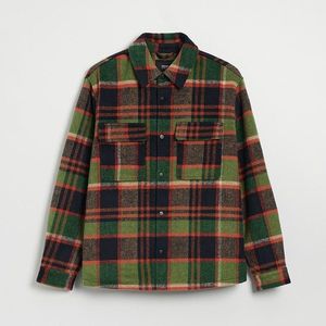 House - Kostkovaná košilová bunda - Khaki obraz