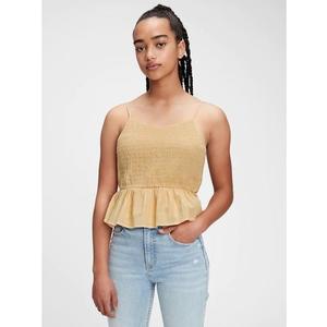 Teen top organic cotton cinched cami obraz