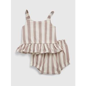 Baby pruhovaný set peplum obraz