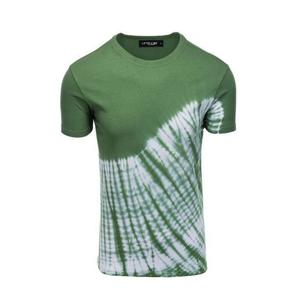 Pánské bavlněné tričko TIE DYE zelené V3 S1617 obraz