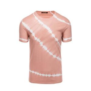 Pánské bavlněné tričko TIE DYE růžové V2 S1622 obraz