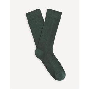 Vysoké ponožky Milof z bavlny Supima® Zelená obraz