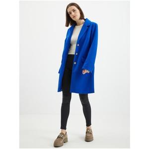 Modrý dámský kabát obraz