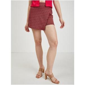 Červená dámská vzorovaná sukně/kraťasy obraz