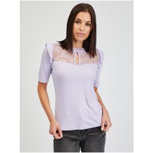 Světle fialové dámské tričko s krajkou ORSAY XL obraz