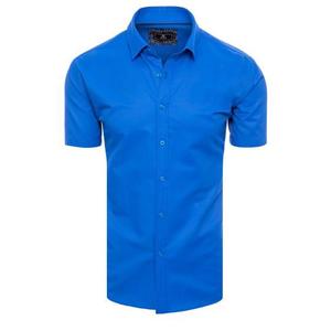 Pánská košile s krátkým rukávem OVE chrpově modrá obraz