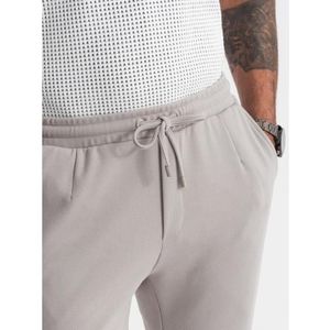 Pánské kalhoty s pružným pasem V4 OM-PACP-0121 světle šedé obraz