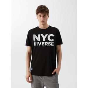 Pánské tričko s potiskem NY CITY 04 S1829 černá barva obraz