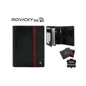 Pánská kožená peněženka N4-RVTP-2978 černo-červená obraz