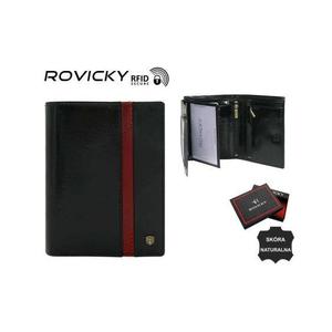 Pánská kožená peněženka N575-RVTP-3074 Černo-červená obraz