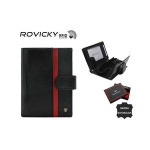 Pánská kožená peněženka N62L-RVTP-3067 černo-červená obraz