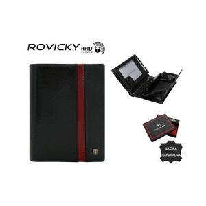Pánská kožená peněženka N62-RVTP-3050 černá a červená obraz