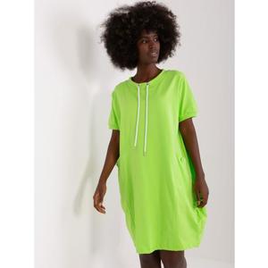 Dámské šaty s krátkým rukávem BIKA světle zelené obraz