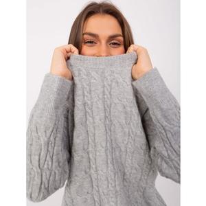 Dámský svetr s dlouhým rukávem AISHA šedý obraz