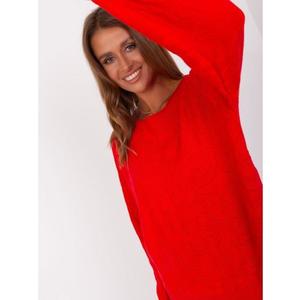 Dámský svetr s dlouhým rukávem ARRA červený obraz