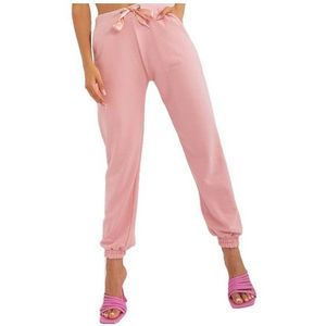 Světle růžové teplákové kalhoty jogger obraz