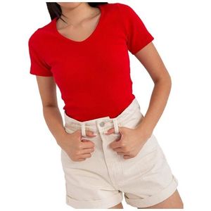 červené basic tričko s krátkými rukávy obraz
