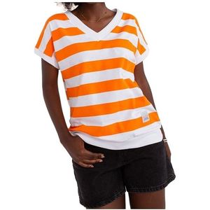 Oranžovo-bílé pruhované tričko obraz