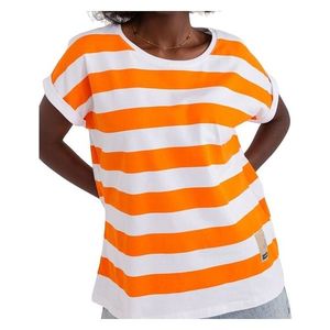 Oranžovo-bílé pruhované tričko obraz