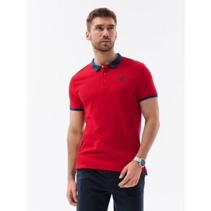 Ombre Clothing Polo triko Červená obraz