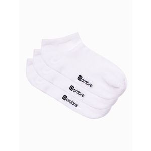 Ombre Clothing Ponožky 3 páry Bílá obraz