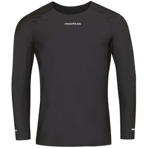 PROGRESS SKINNER LS Pánské lepené sportovní triko, černá, velikost obraz