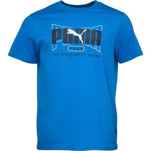 Puma GRAPHICS EXECUTION TEE Pánské tričko, modrá, velikost obraz