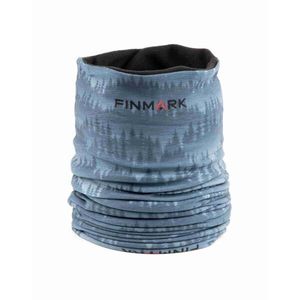 Finmark MULTIFUNCTIONAL SCARF WITH FLEECE Multifunkční šátek, modrá, velikost obraz