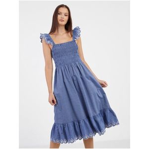 Modré dámské šaty VILA Milly obraz