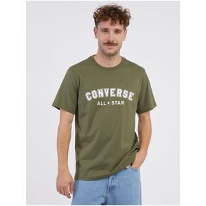 Khaki unisex tričko Converse Go-To All Star obraz