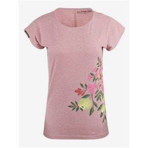 Růžové dámské květované tričko ALPINE PRO UDAWA obraz