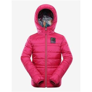 Růžová dětská oboustranná zimní bunda ALPINE PRO EROMO obraz