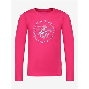 Růžové dětské tričko s potiskem ALPINE PRO ECCO obraz
