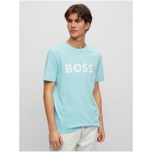 Tyrkysové pánské tričko Hugo Boss obraz