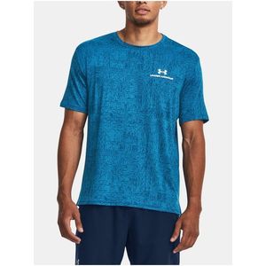 Modré sportovní tričko Under Armour UA Rush Energy Print SS obraz
