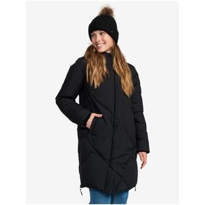 Černý dámský zimní péřový prošívaný kabát Roxy Abbie obraz