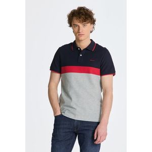 POLOKOŠILE GANT STRIPE PIQUE SS-POLO GREY MELANGE obraz