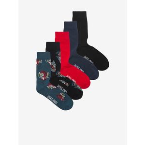 Jack & Jones Suboo Ponožky 5 párů Černá obraz