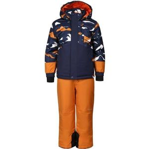 ALPINE PRO LARQO Dětský lyžařský set, oranžová, velikost obraz