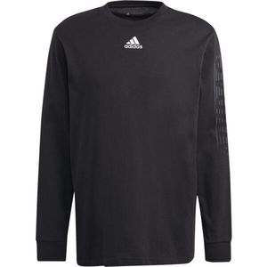 adidas BRAND LOVE LONG SLEEVE TEE Pánské tričko, černá, velikost obraz
