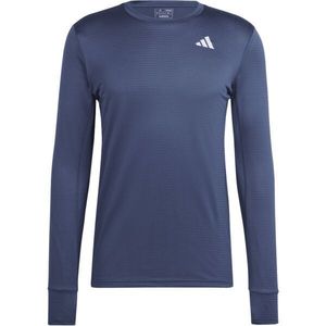 adidas OWN THE RUN LONG SLEEVE TEE Pánské tričko na běhání, tmavě modrá, velikost obraz