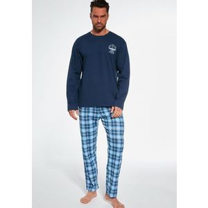 Pánské pyžamo Cornette 124/242 L Tm. modrá obraz