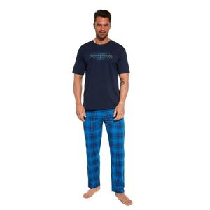 Pánské pyžamo Cornette 134/246 L Tm. modrá obraz